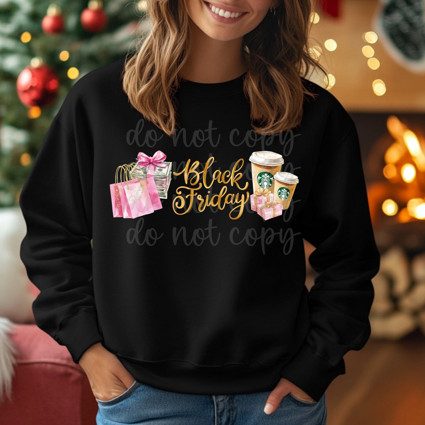 Black Friday with Starbucks Pink PNG