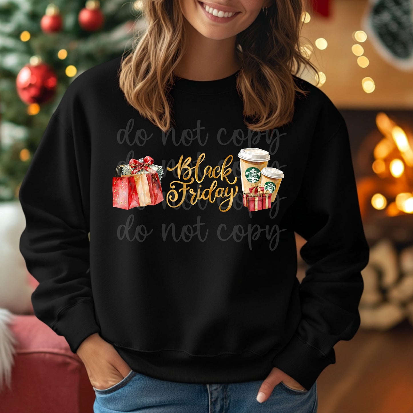 Black Friday with Starbucks Red PNG