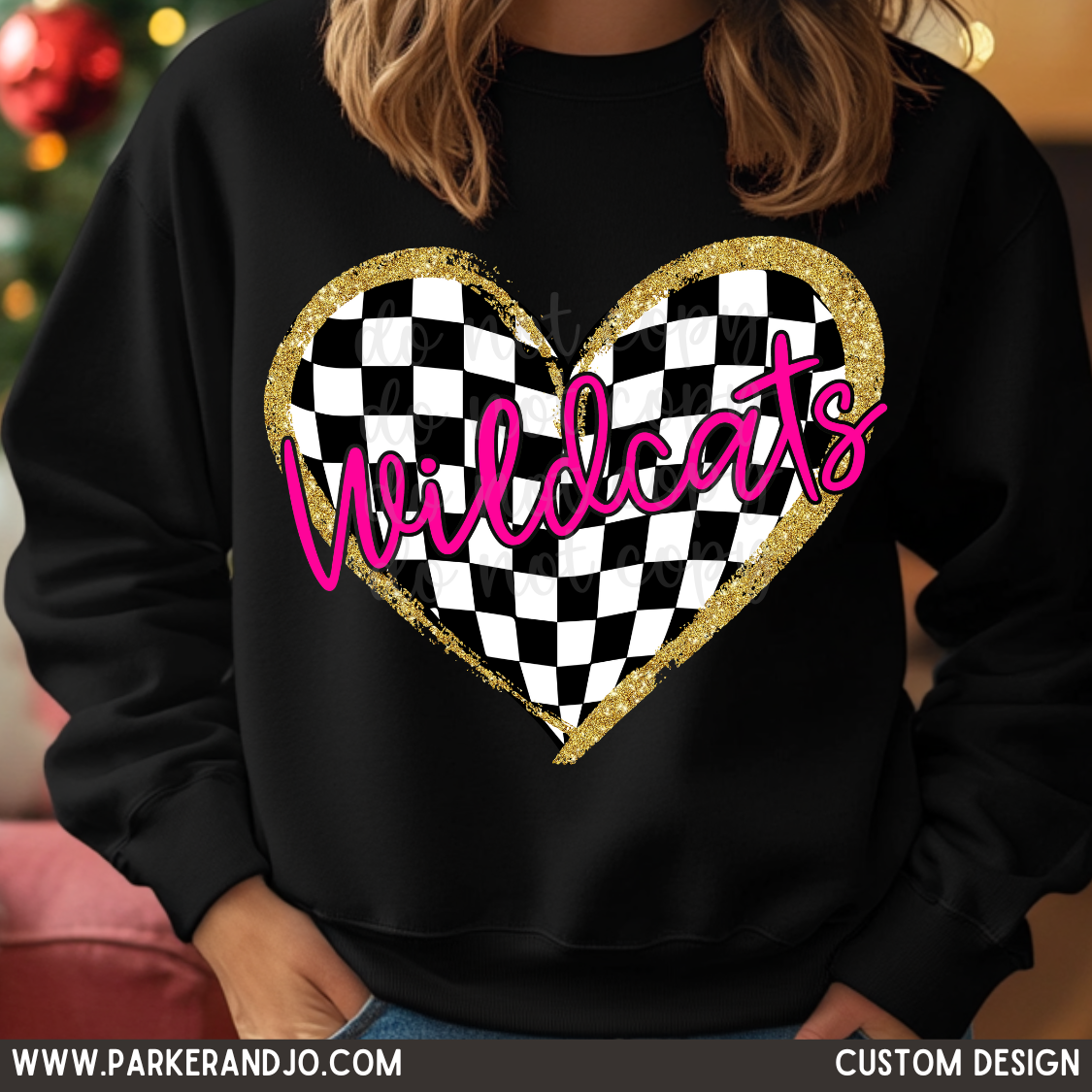 CUSTOM MASCOT Check Heart - Valentine's Day