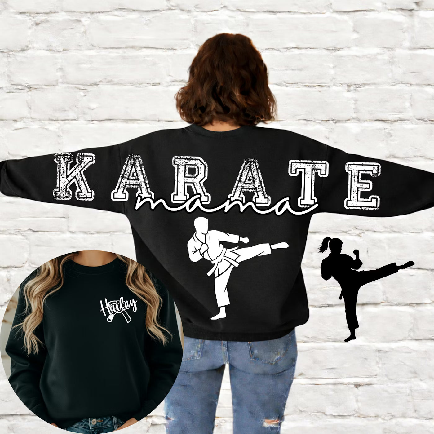 Karate Mama Long Editable Canva Template - includes boy and girl