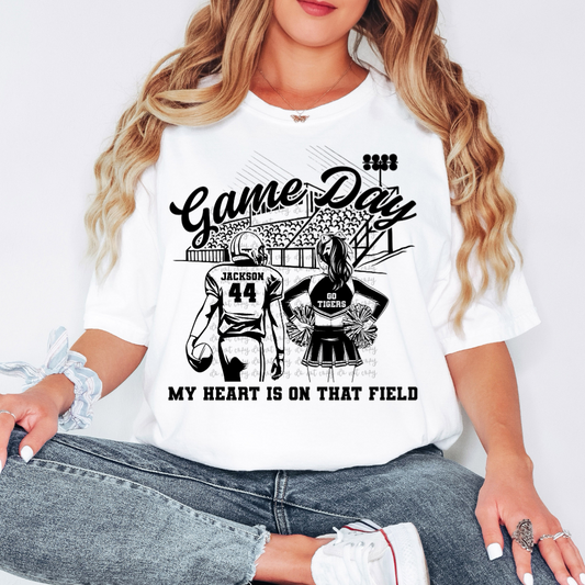 Game day Cheer and Football Bleachers Canva Template