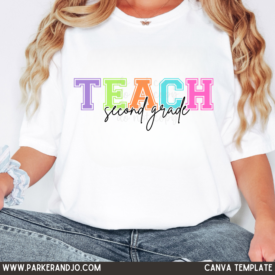 Teach Custom Grade Canva Template