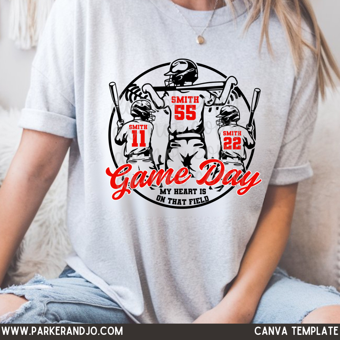 3 Baseball Brothers Canva Template