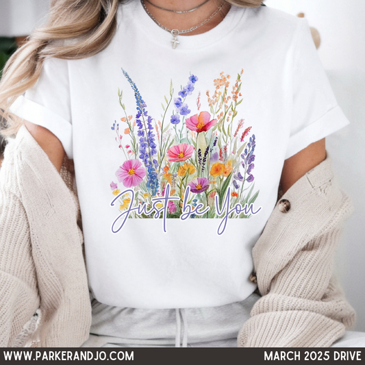Just be you floral png