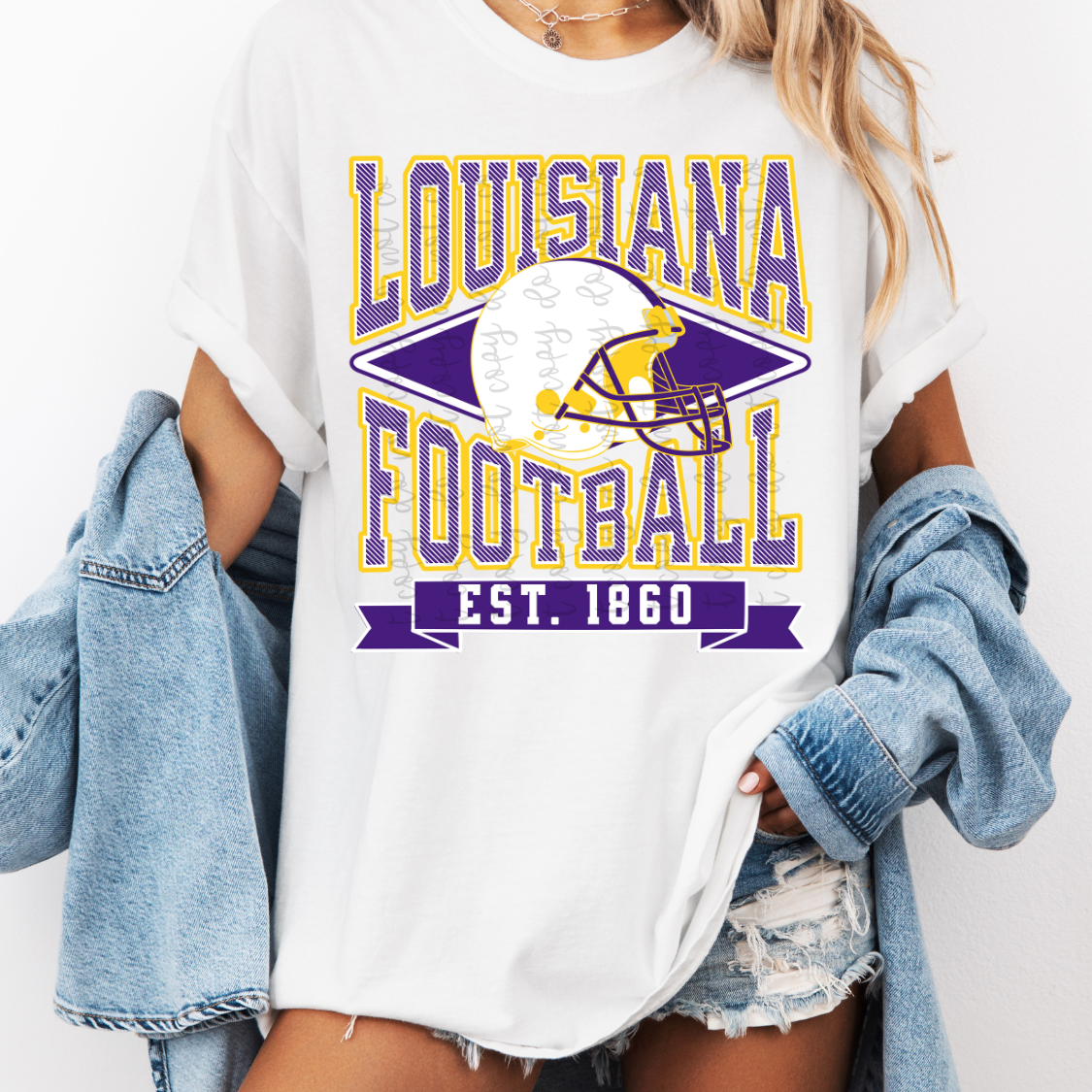 Collegiate Striped Football PNG