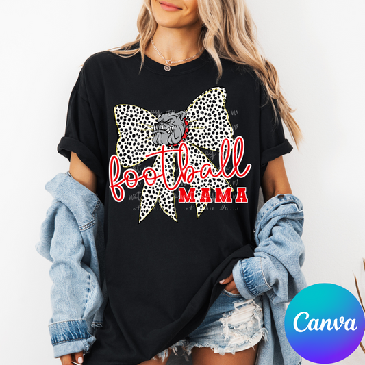 Dotted Bow Mama Canva Template