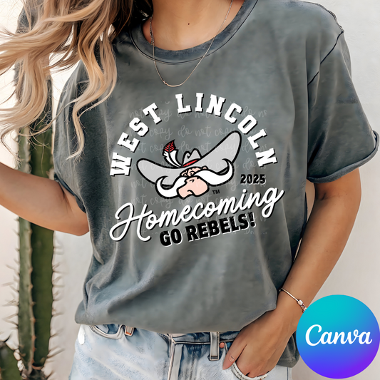 Homecoming 2025 Go Mascot Canva Template