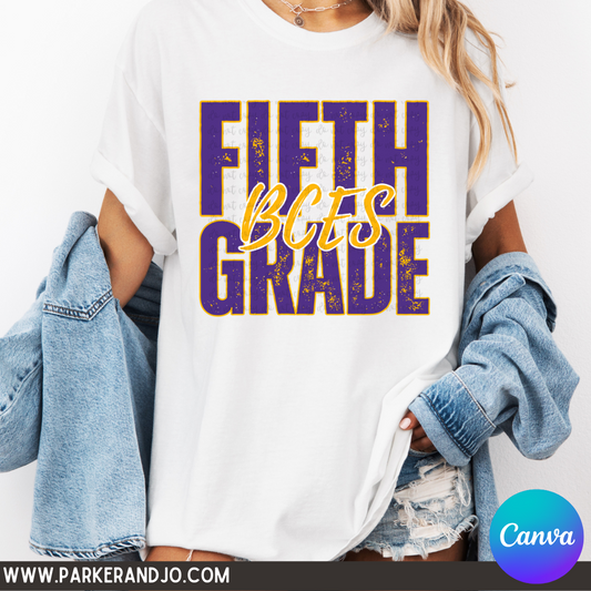 Distressed Grade Canva Template