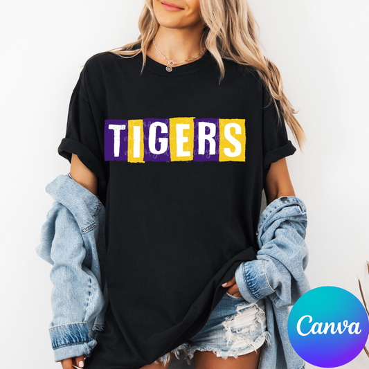 Distressed Block Canva Template