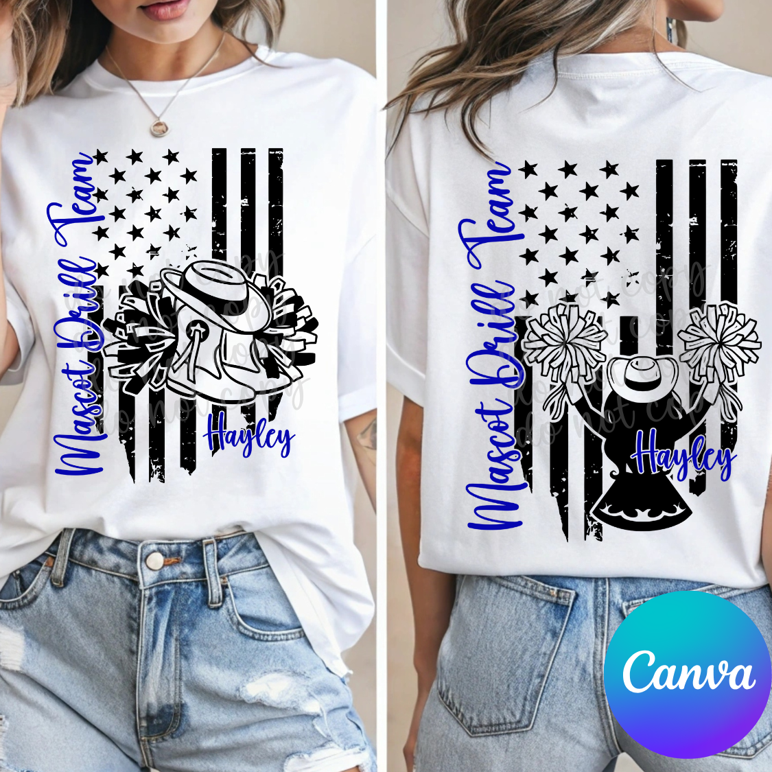 Mascot Drill Team 2 Designs Canva Template
