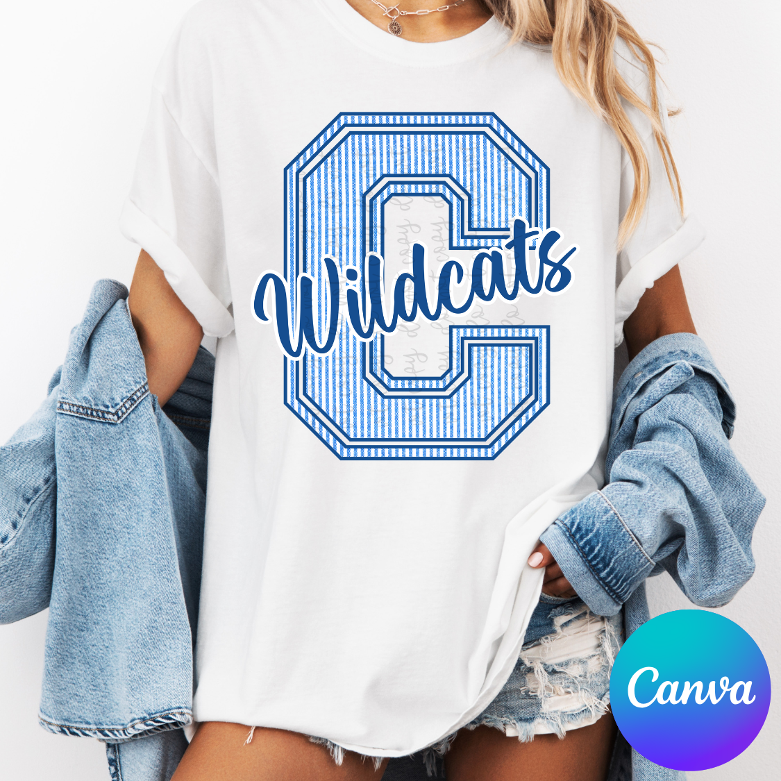 Seersucker Alphabet Mascot Canva Template