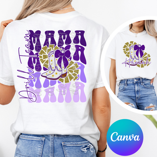 Drill Team Mama Canva Template