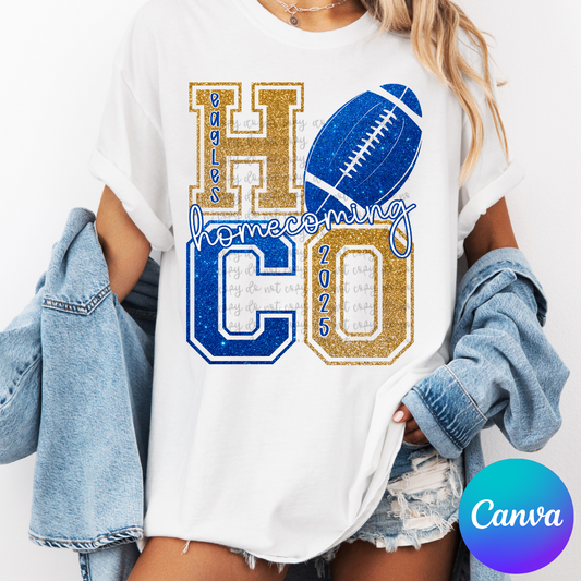 HOCO Homecoming Canva Frame Template