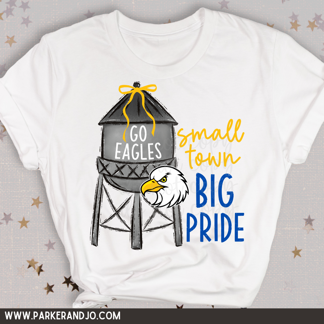 CUSTOM - small town, big pride simple mascot png