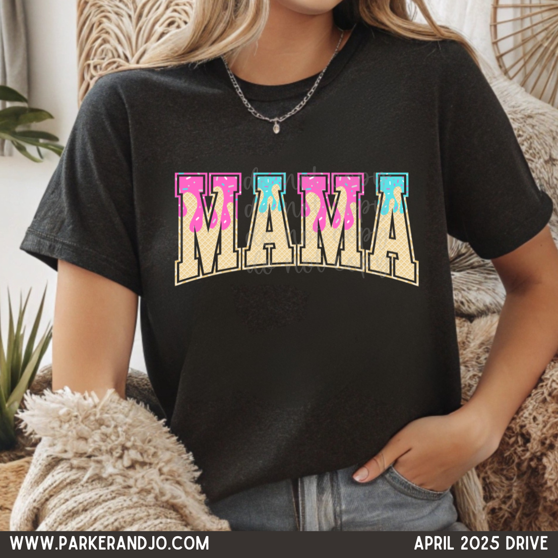 MAMA Ice Cream Drip png