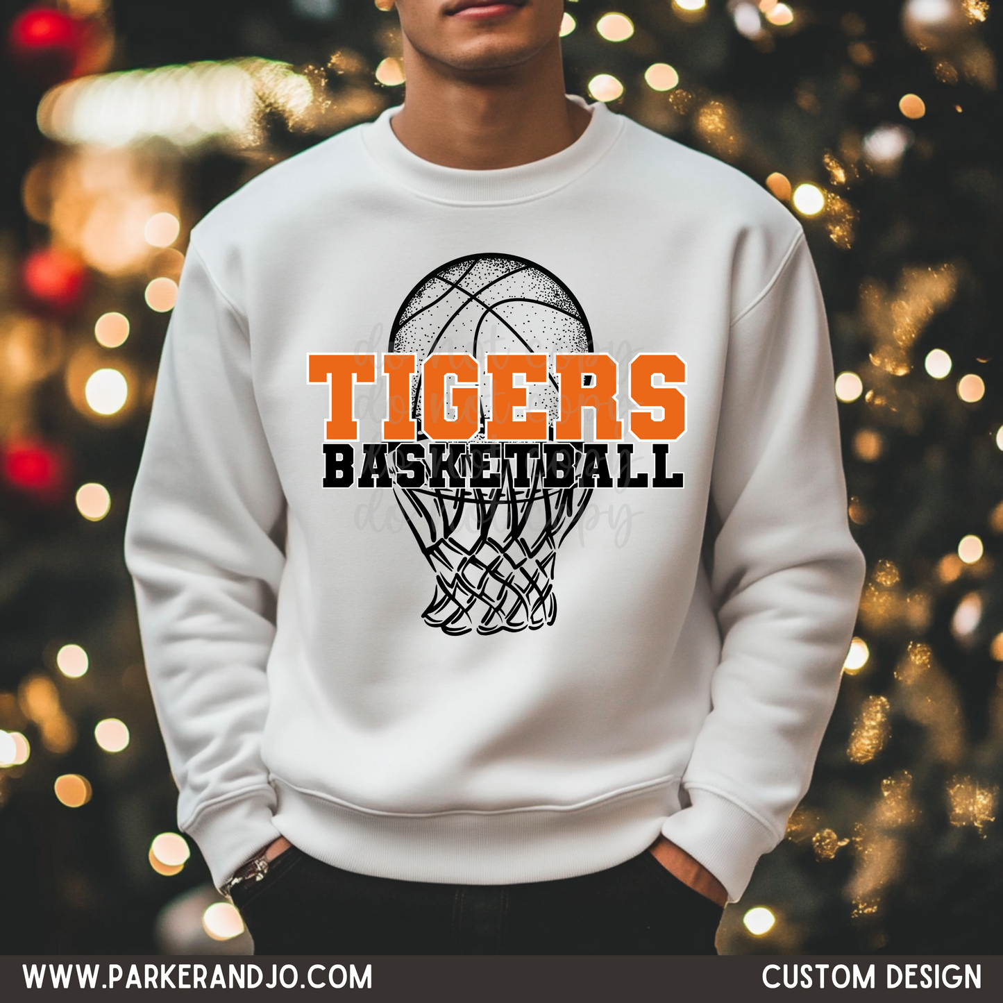 Custom Mascot Team Basketball Design PNG