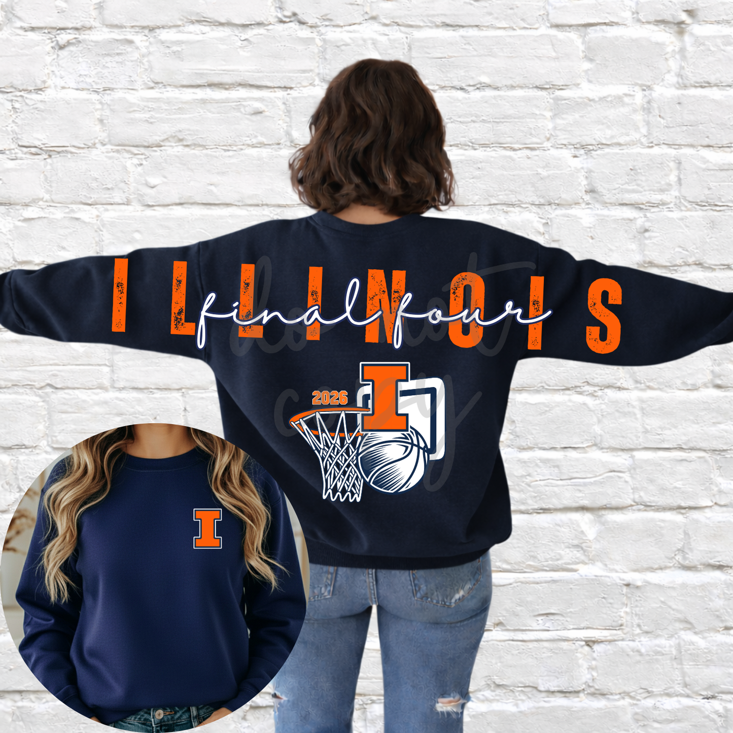 Illinois Final Four Editable Canva Template