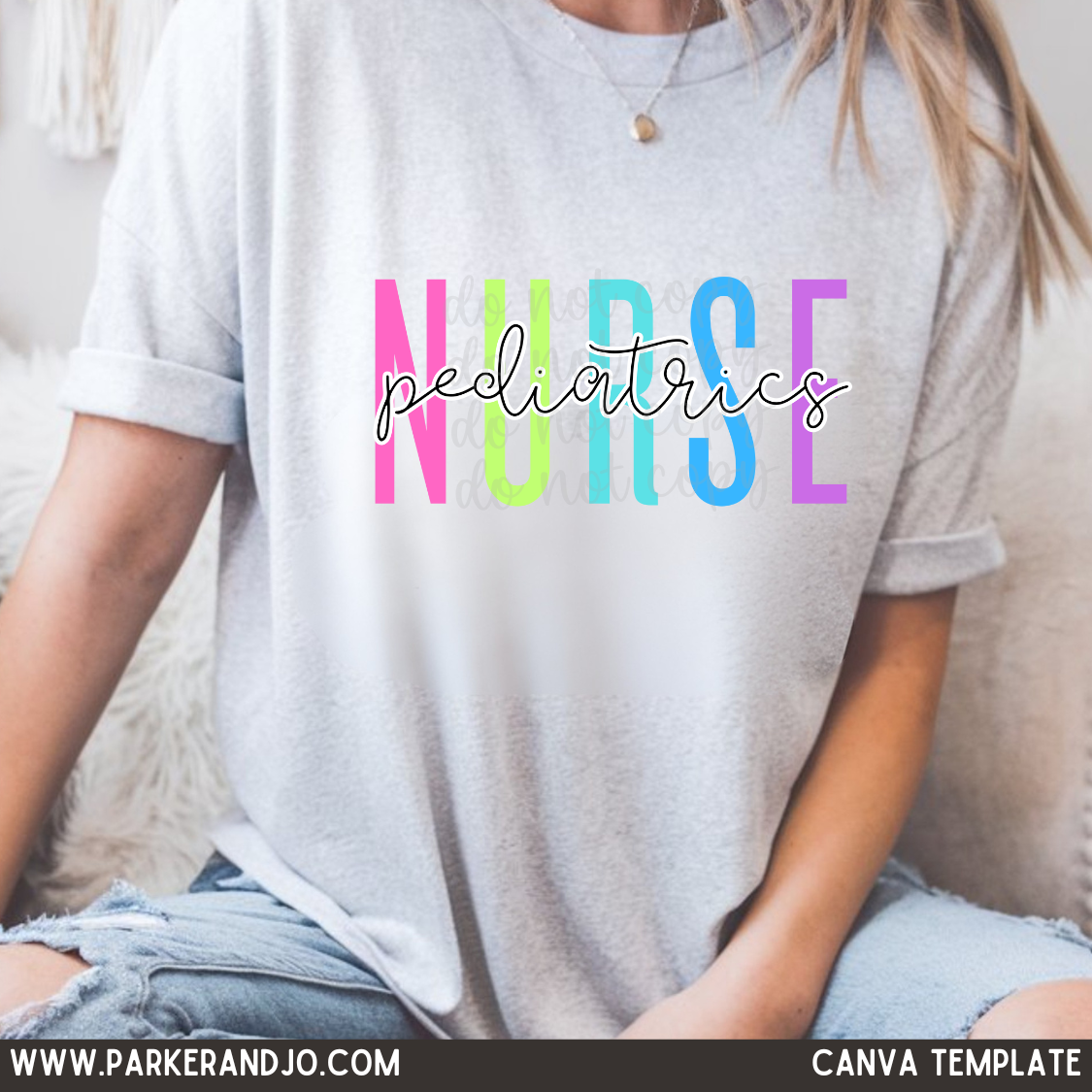 Colorful Nurse Custom Department Canva Template