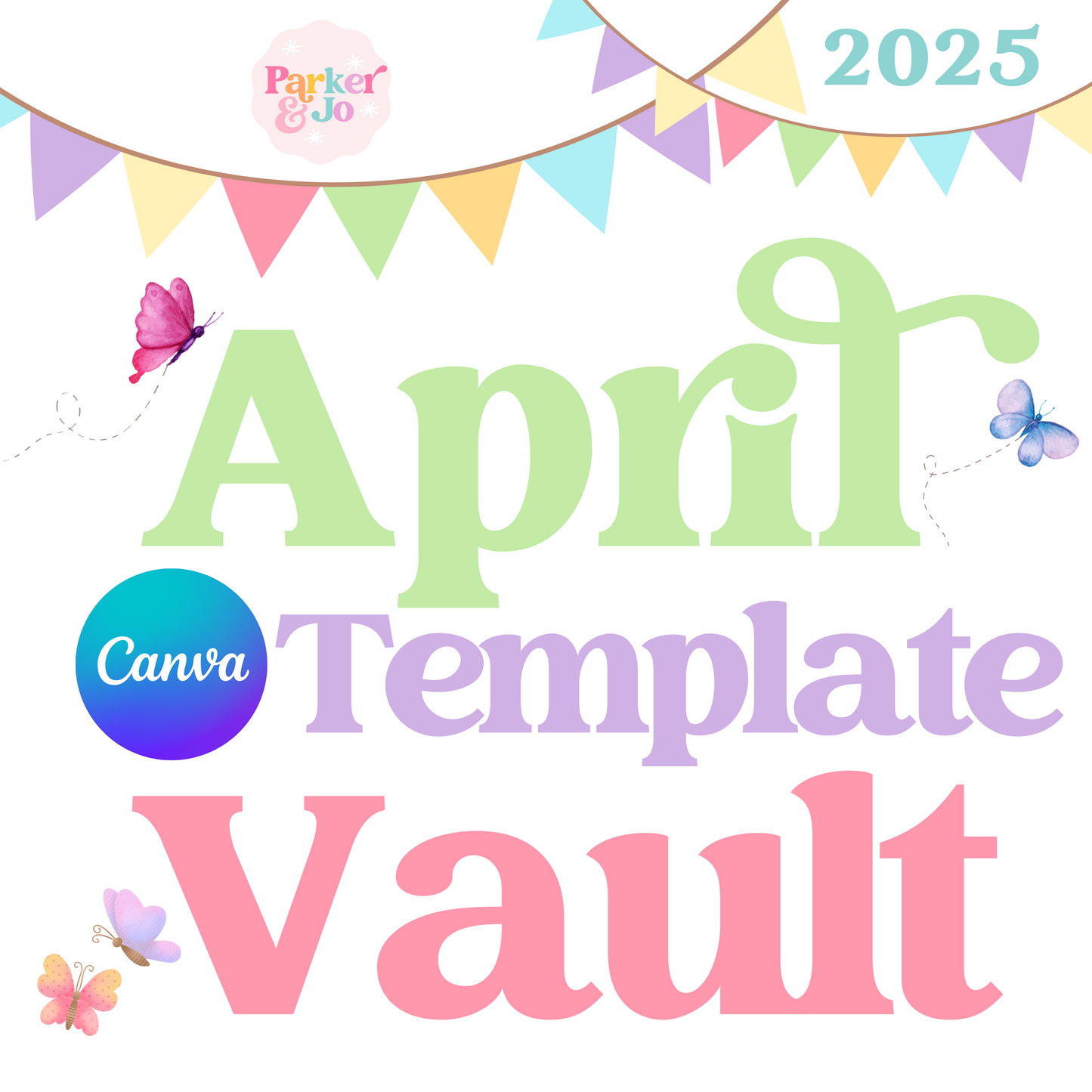 April 2025 Canva Template Vault