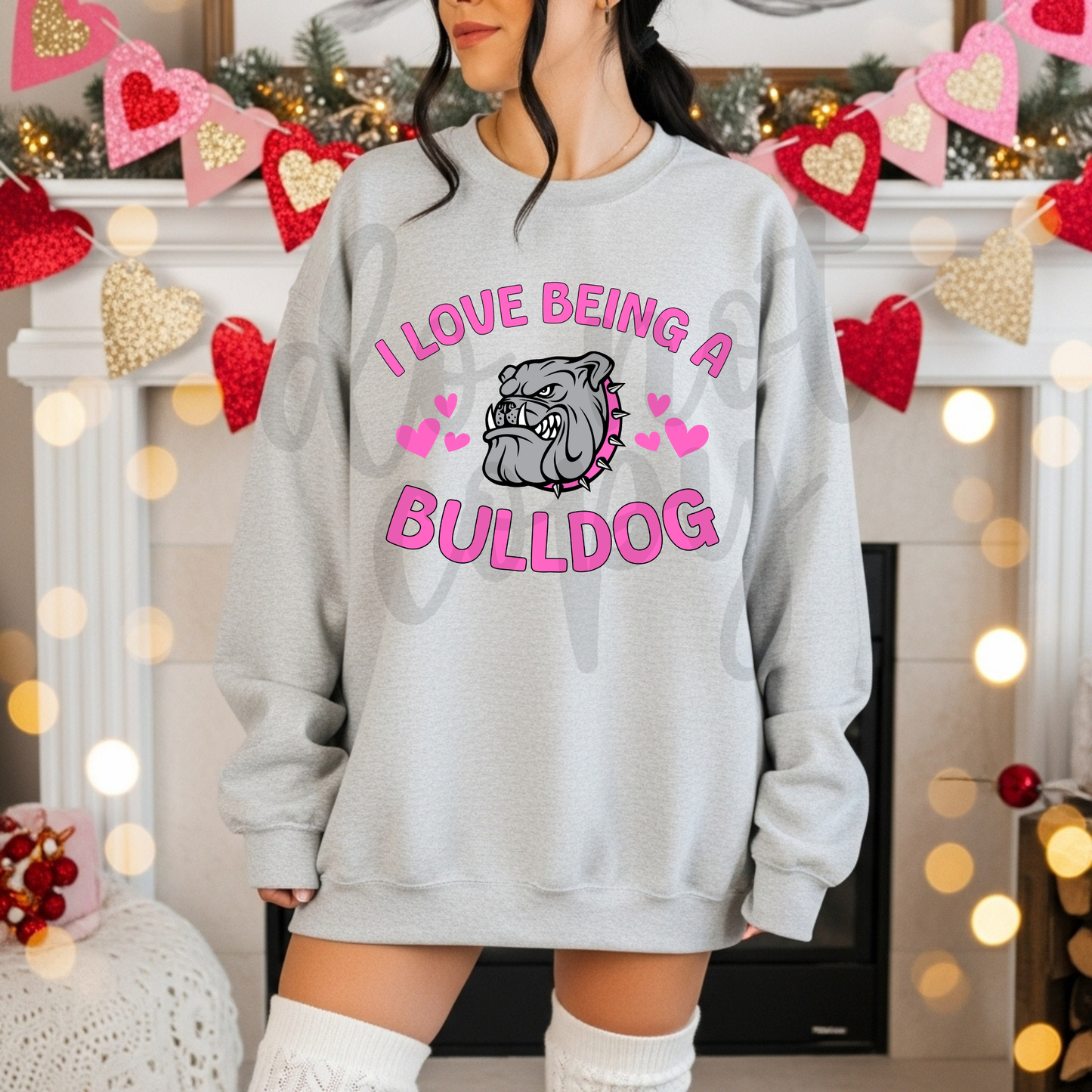 I Love Being a Mascot Editable Canva Template (includes pink & red)