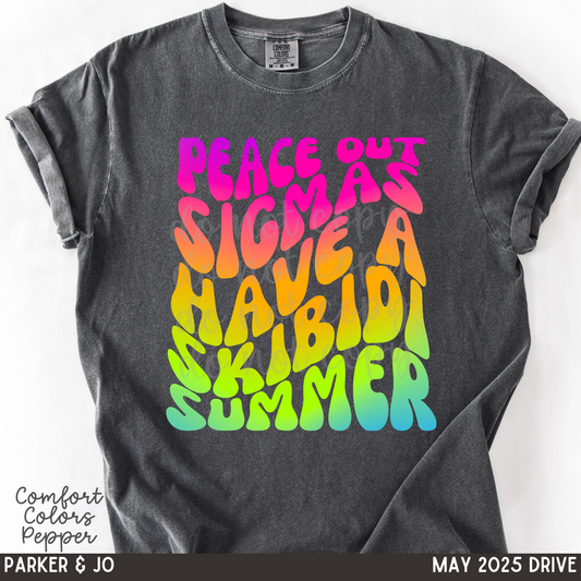 Peace Out Sigmas, have a Skibidi Summer png