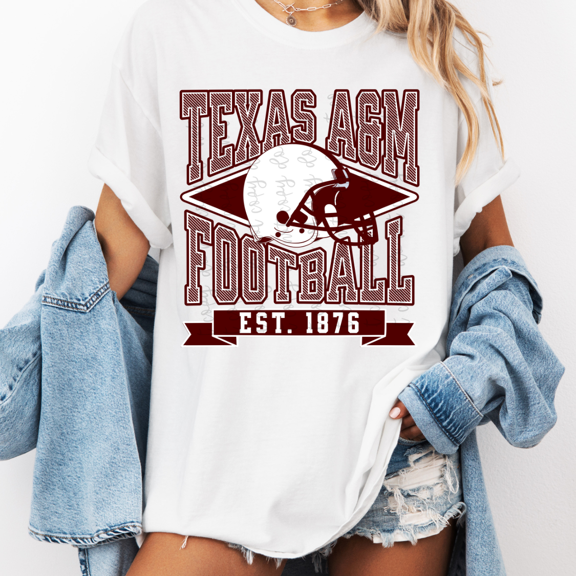 Collegiate Striped Football PNG