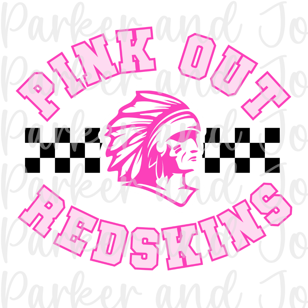 Pink Out Redskins PNG