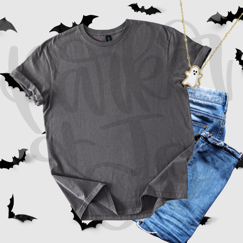 Gildan Charcoal Halloween Mockup