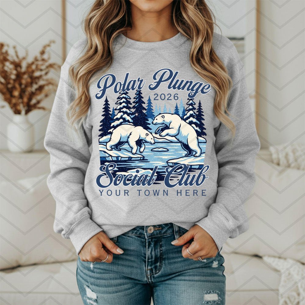 Polar Plunge Editable Canva Template