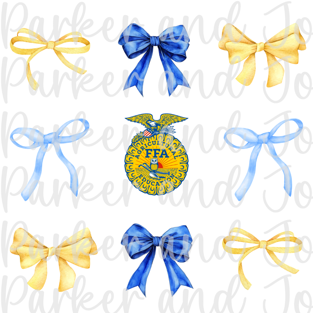FFA Trendy Coquette Bow PNG File