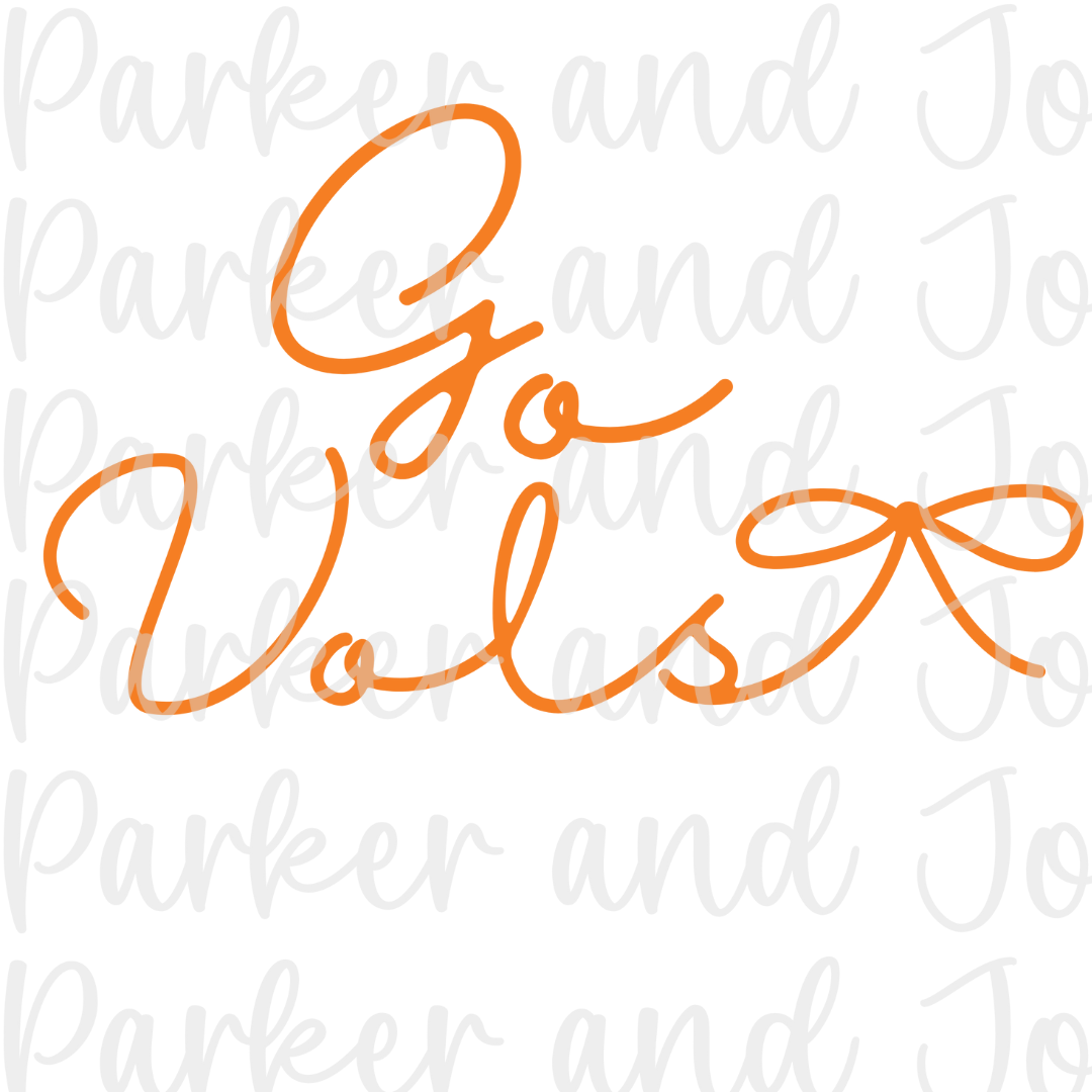 Go Vols - Tennessee Volunteers Dainty Bow PNG File