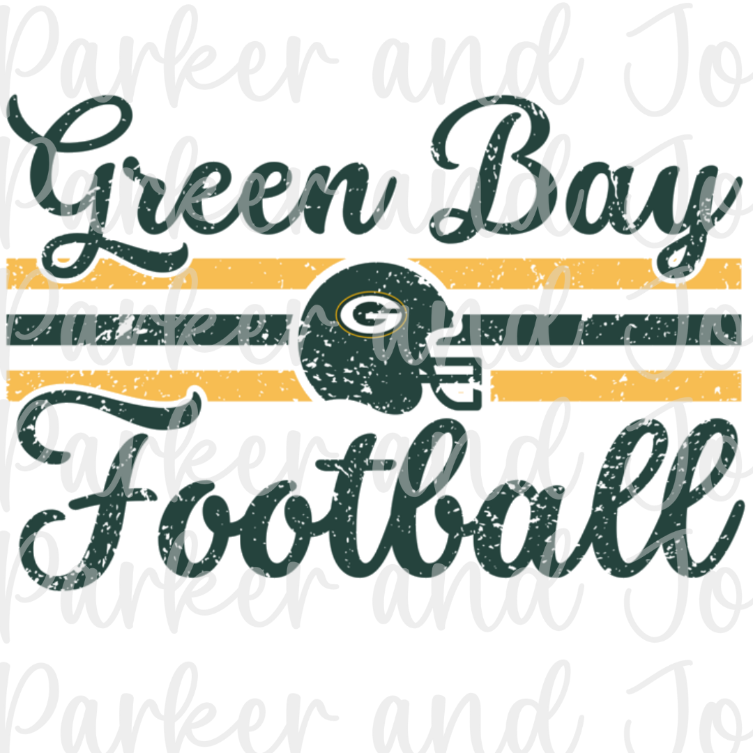 Green Bay Football Vintage PNG File