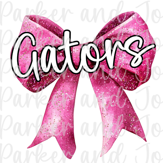 Gators Pink Bow PNG File