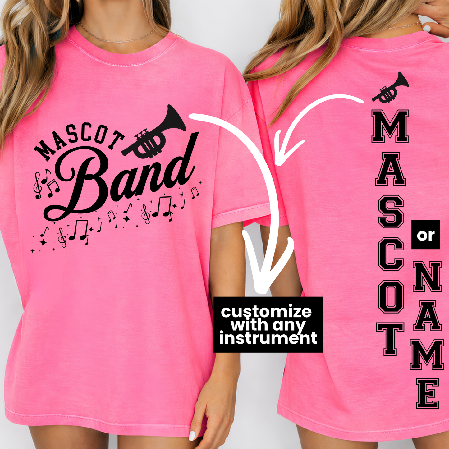 Any Instrument Band Editable Template | *Blank Mockup Included