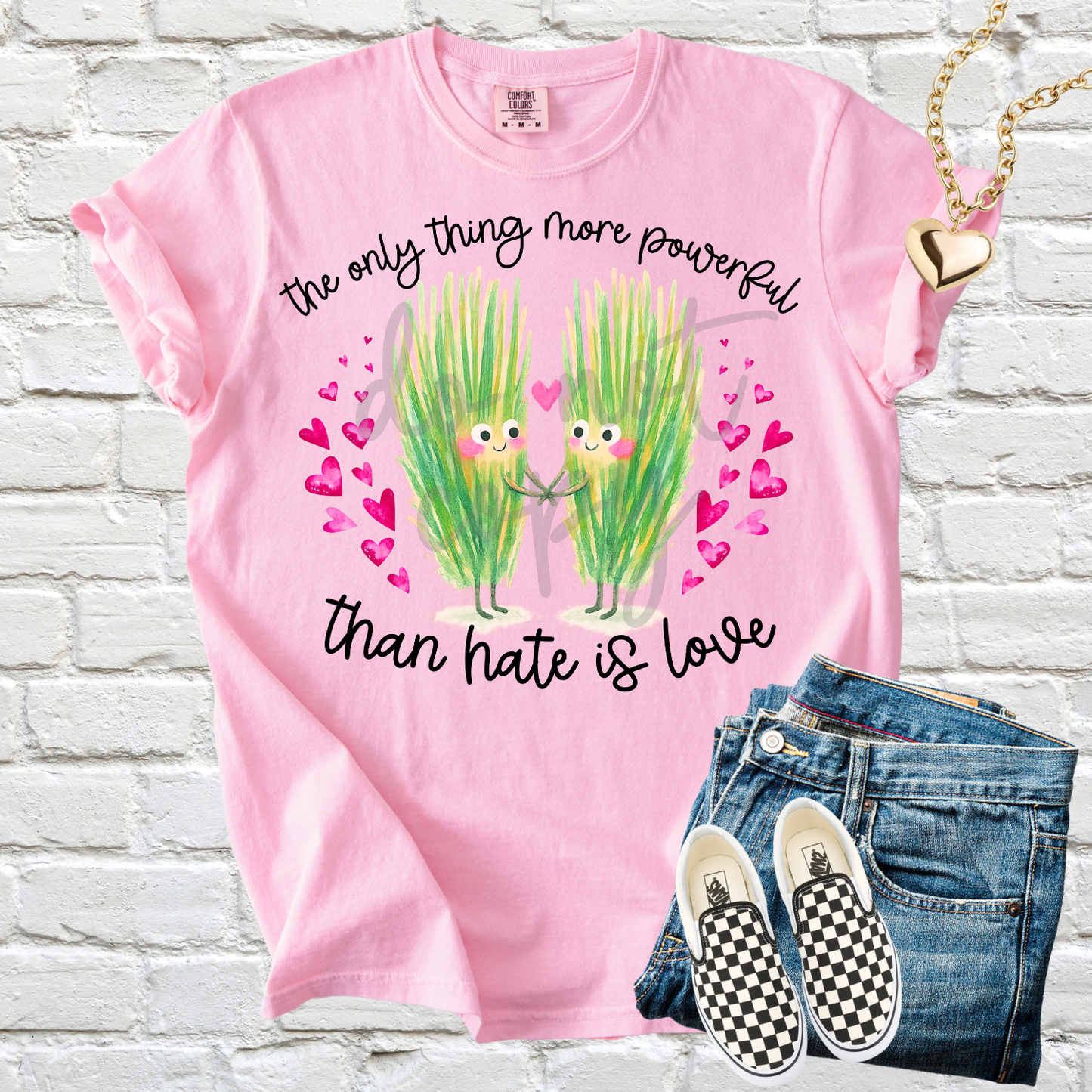 the only thing more powerful than hate is love png