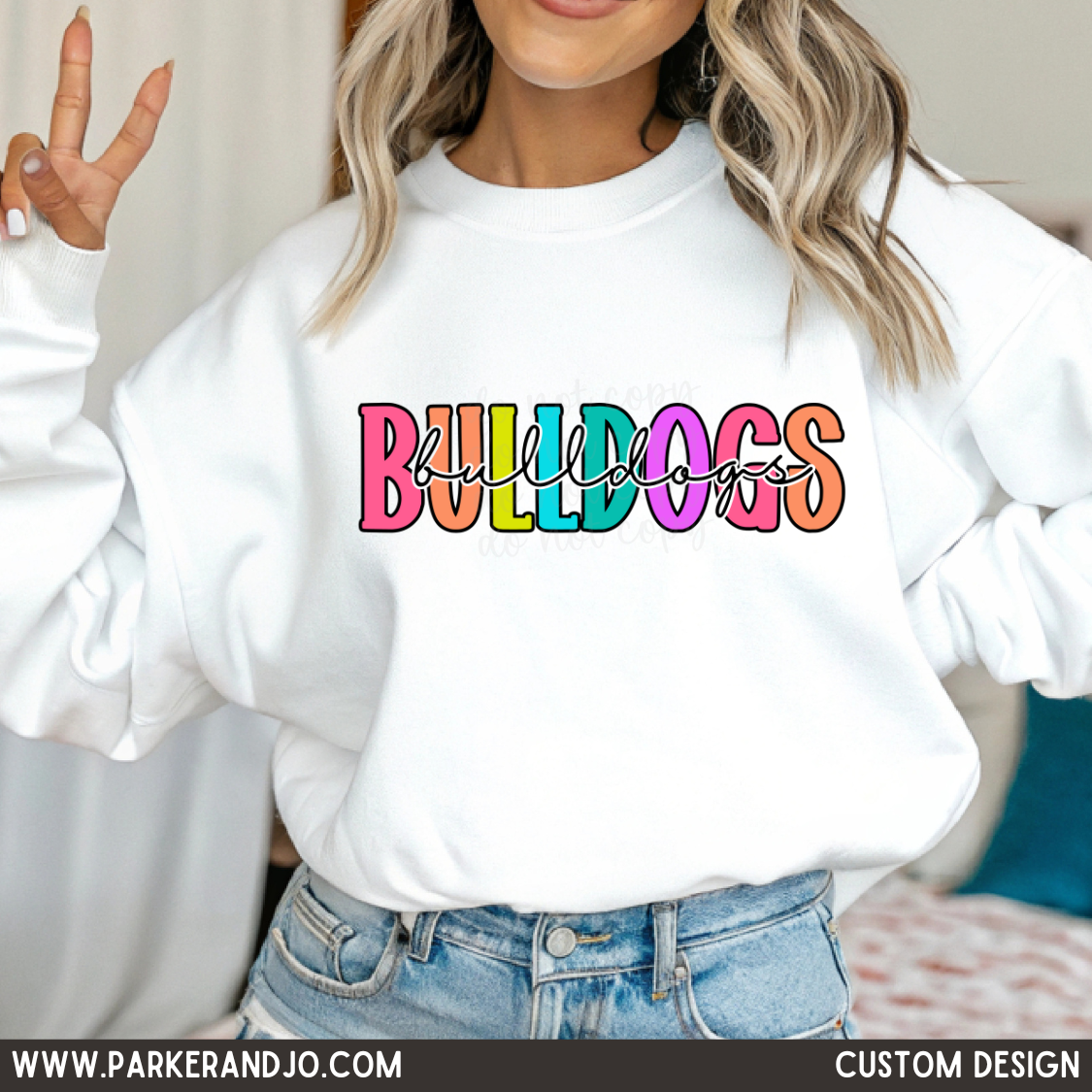 CUSTOM - Colorful Letters Mascot png
