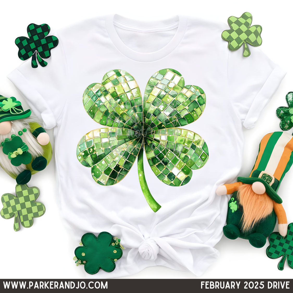 Disco ball shamrock png