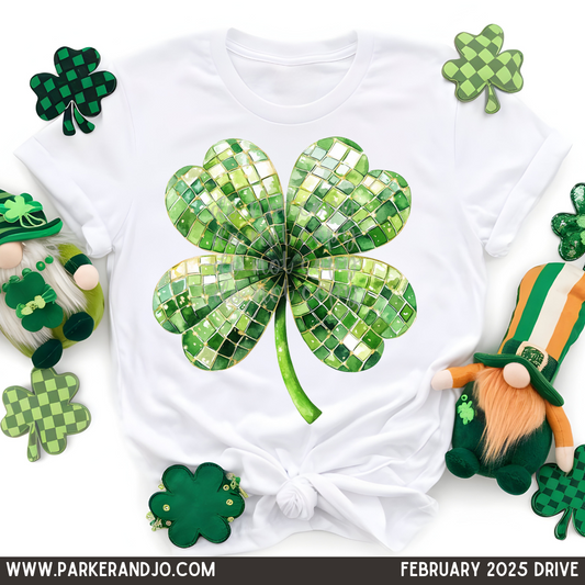 Disco ball shamrock png