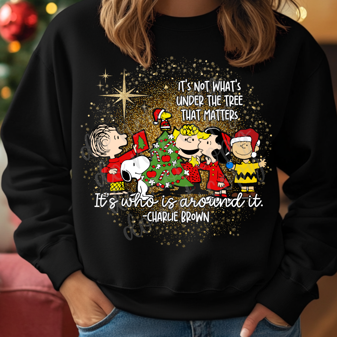 CB It's Not What's Under The Tree White Text PNG