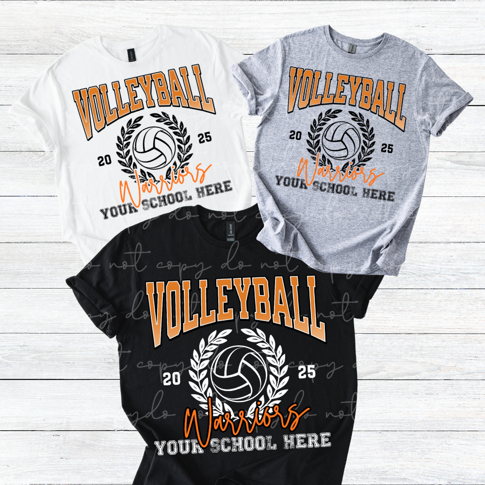 Volleyball Wreath Editable Canva Template
