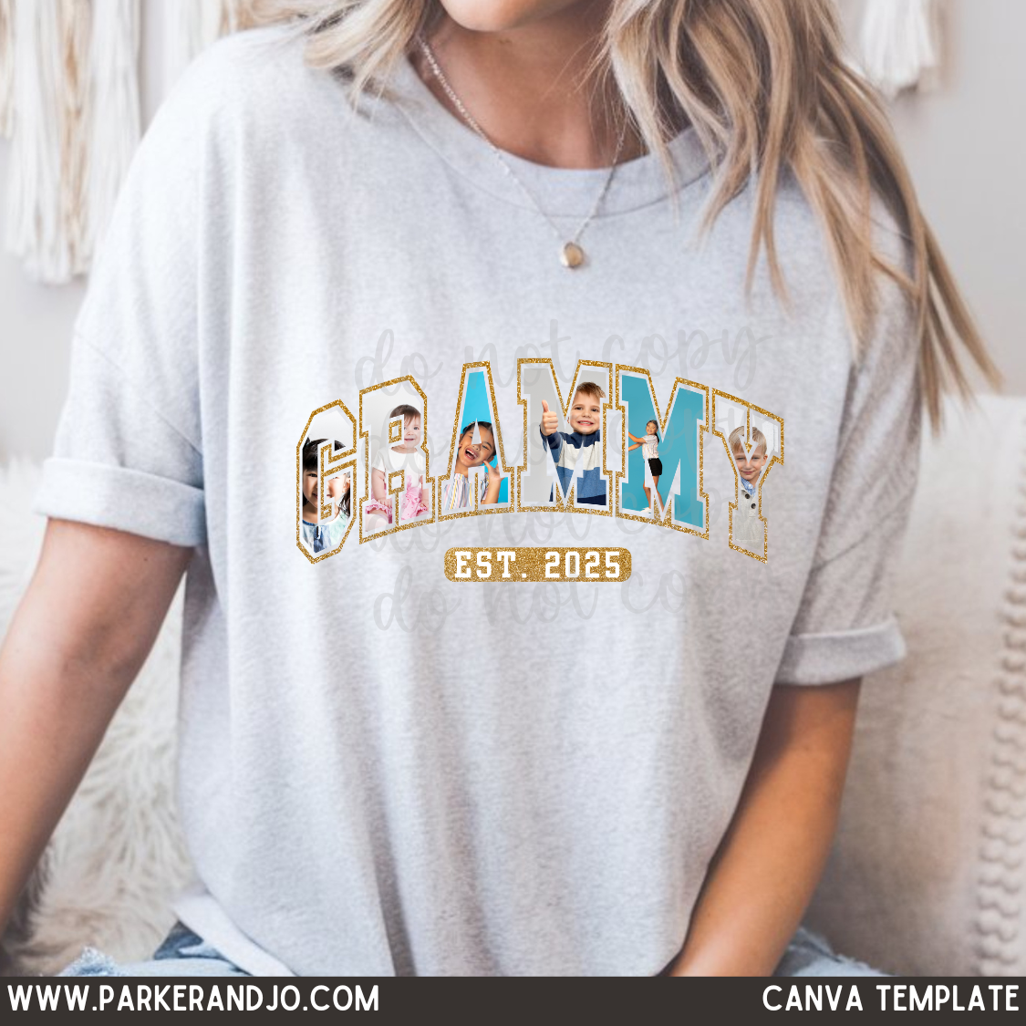 Grammy Custom Photo Canva Template