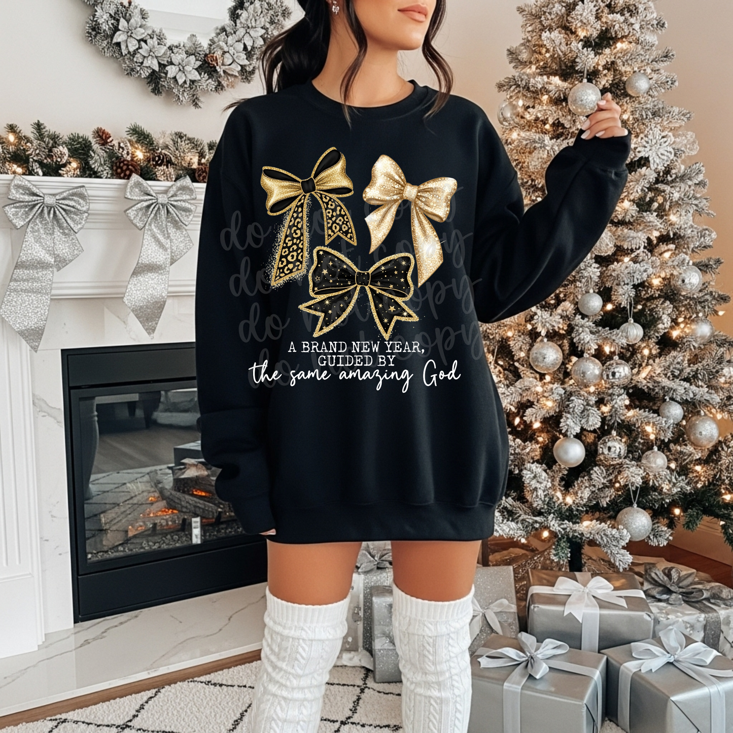 A Brand New Year Guided by the Same Amazing God white text png