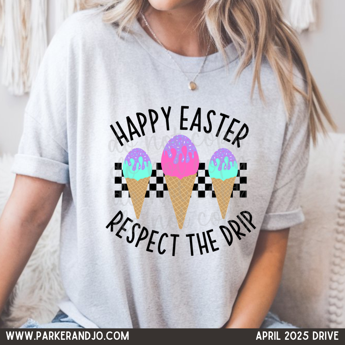 Happy Easter Respect the Drip png
