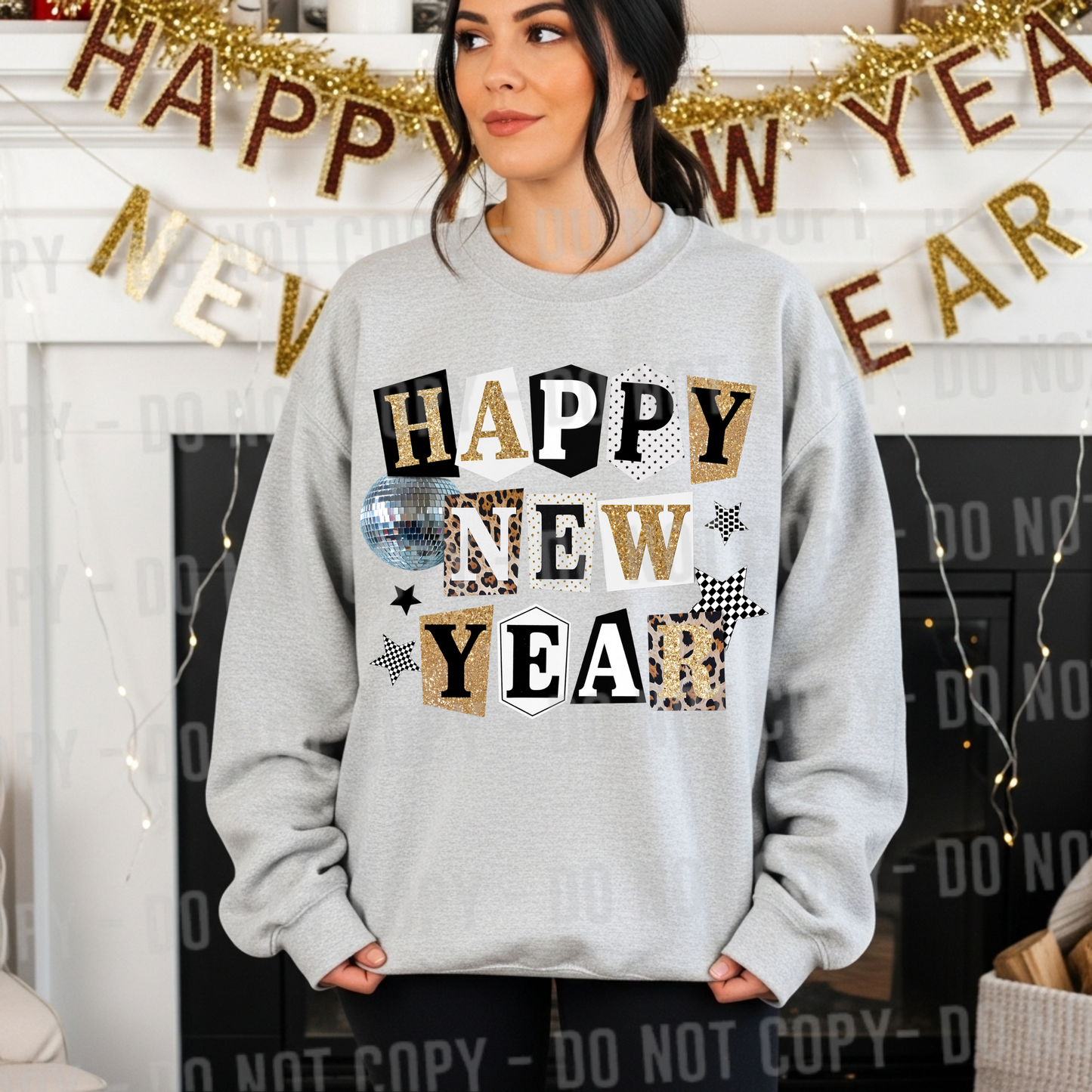 Happy New Year Scrapbook Letters png