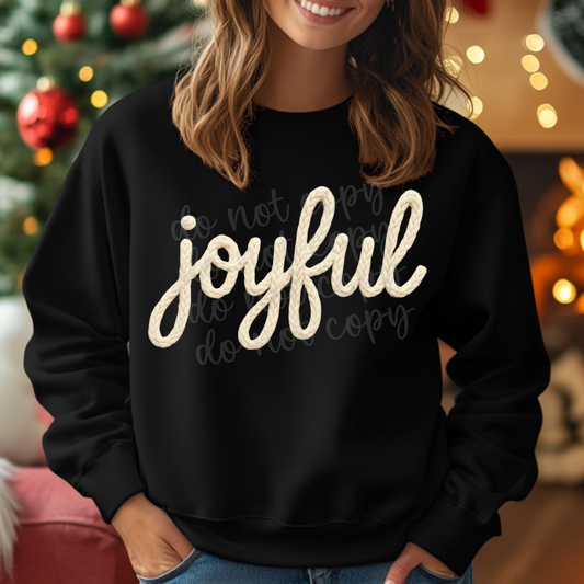 Faux Yarn Crochet Joyful png