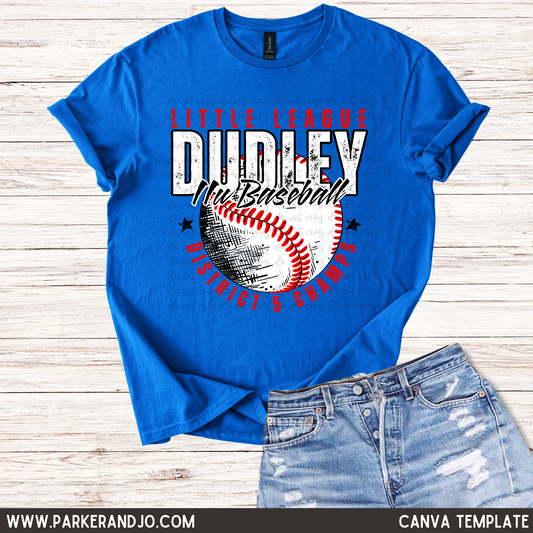 Little League Baseball Canva Template