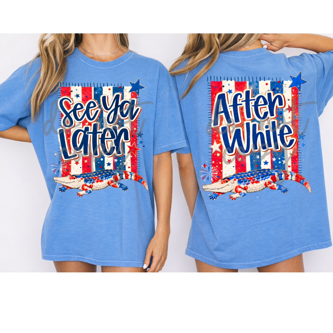 Parker & Jo™ Design Co. | Patriotic See Ya Later Gator After While 2 pngs