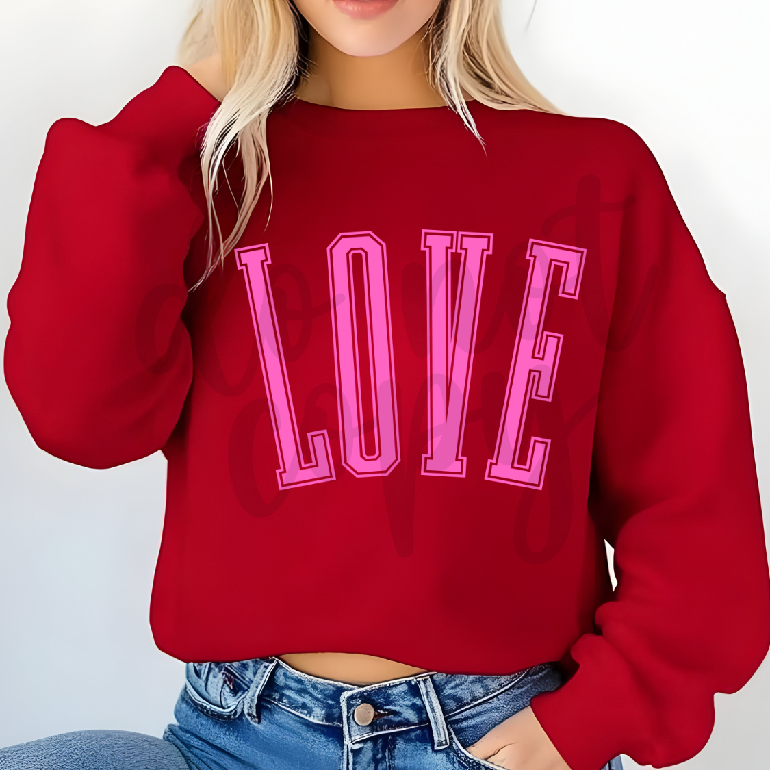 LOVE pink png