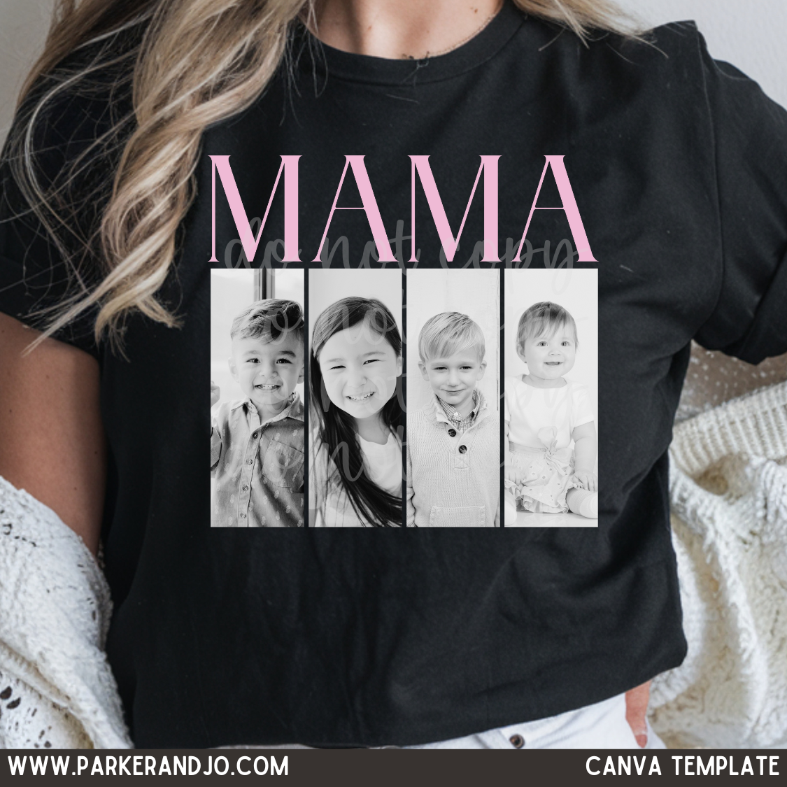 MAMA 4 Photo Canva Template