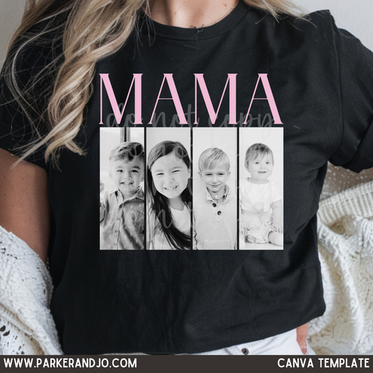 MAMA 4 Photo Canva Template